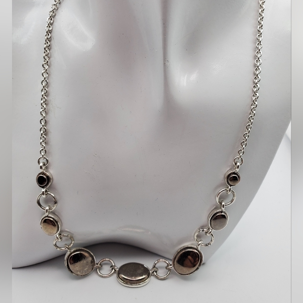 Antiquated circle chain necklace‎ N2306